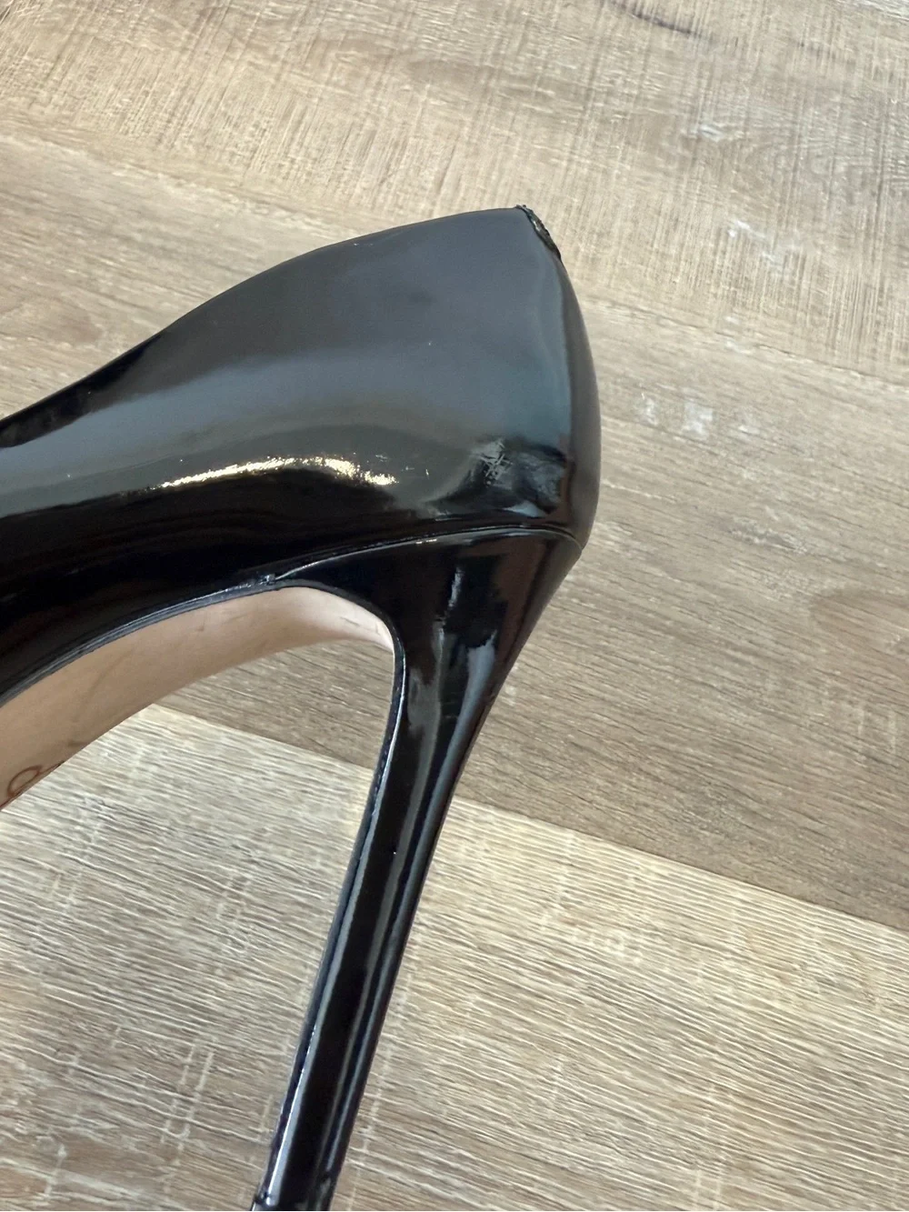 Jessica Simpson Cassani Size 7.5 Black Patent Pointed Toe Stiletto Pumps